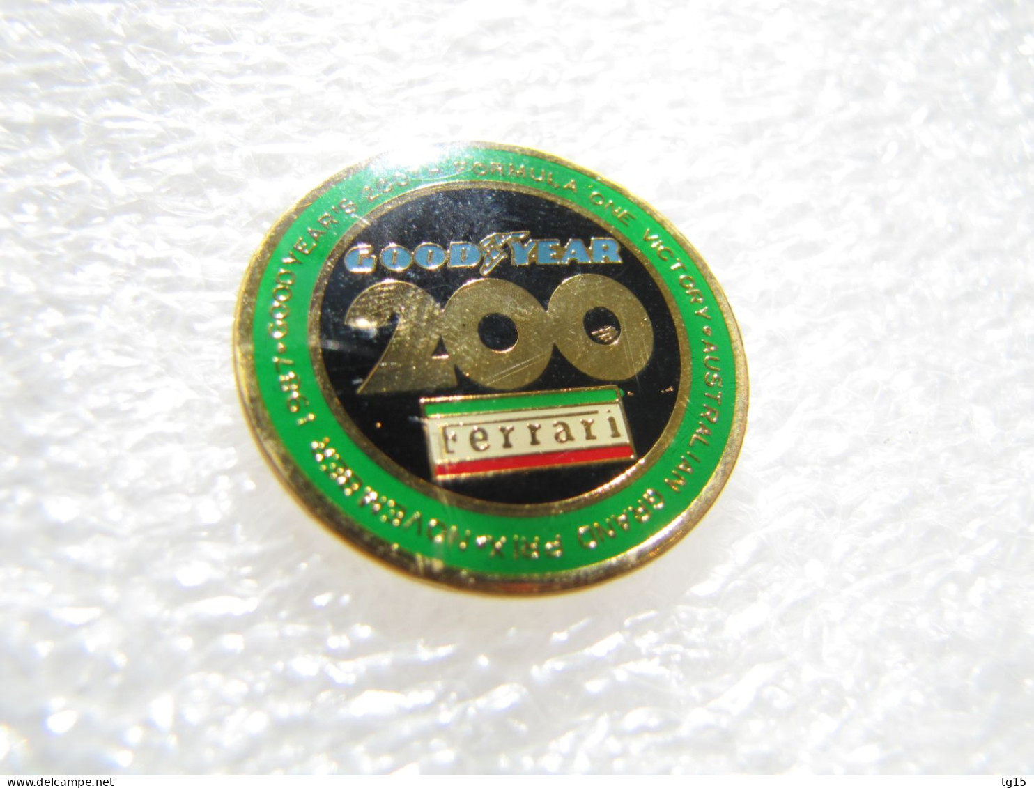 RARE PIN'S    FERRARI  200 ème VICTOIRE  GOODYEAR  AUSTRALIAN GRAND PRIX 1987 - Ferrari