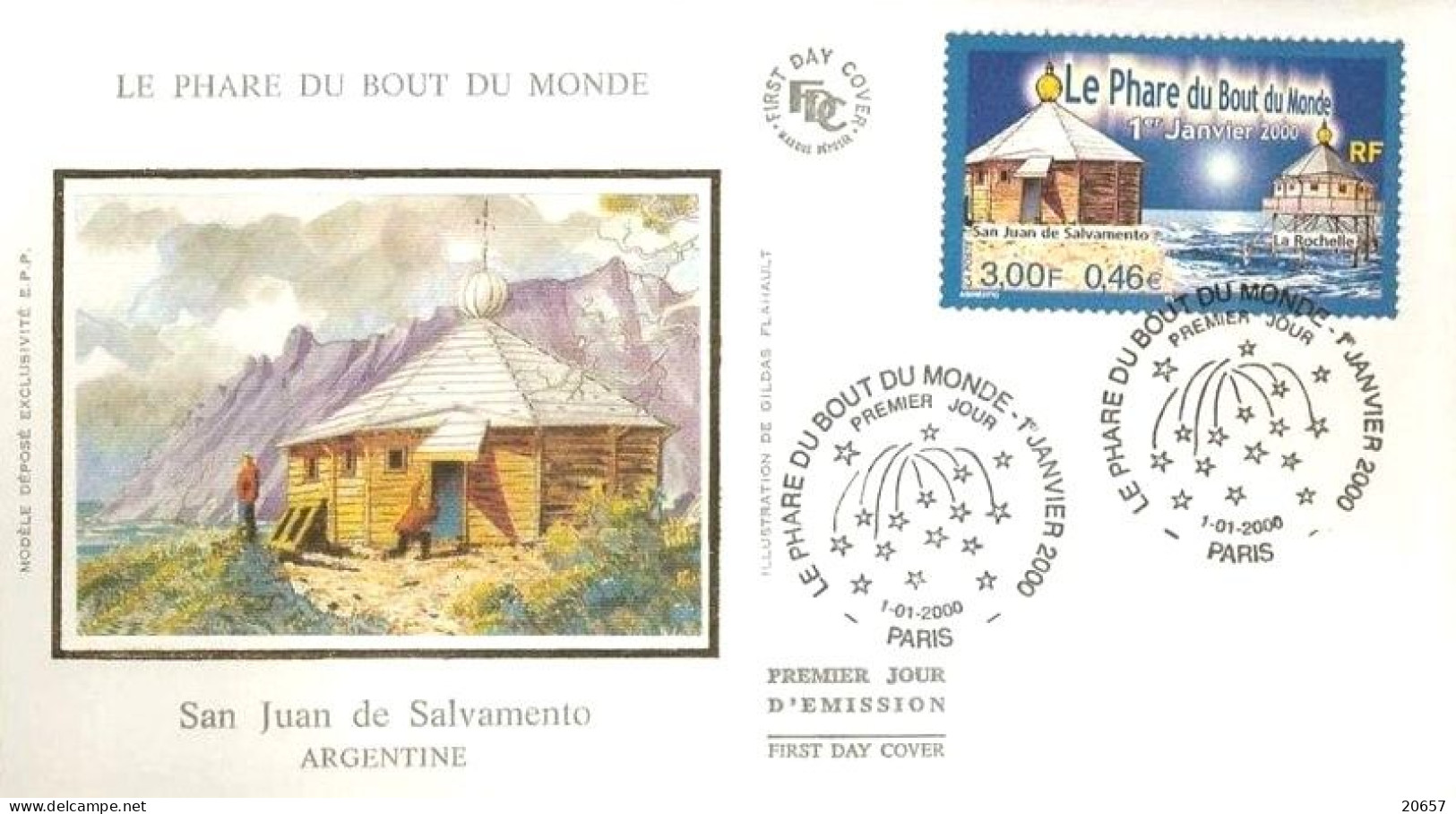 France 3294e Fdc Phares La Rochelle San Juan De Salvamento - Faros