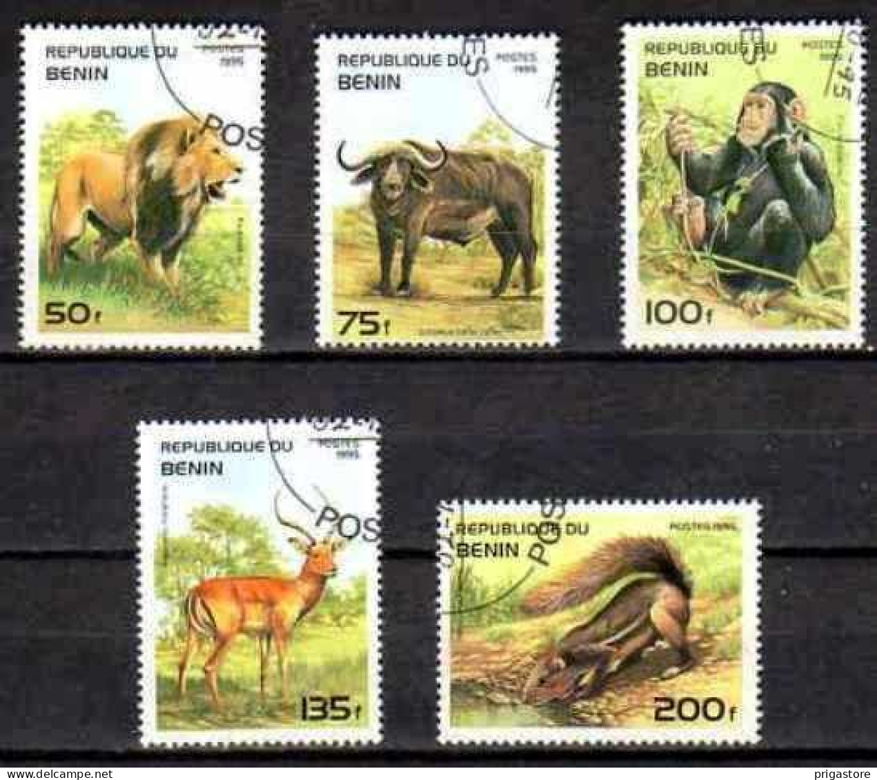 Bénin 1995 Animaux Sauvages (62) Yvert N° 708Z à 708AD Oblitéré Used - Benin - Dahomey (1960-...)