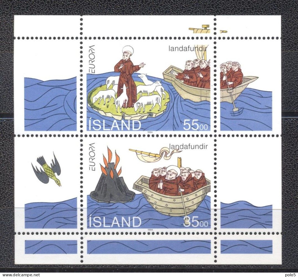 Islande 1994-Europa Stamps-Great Discoveries M/Sheet - Neufs