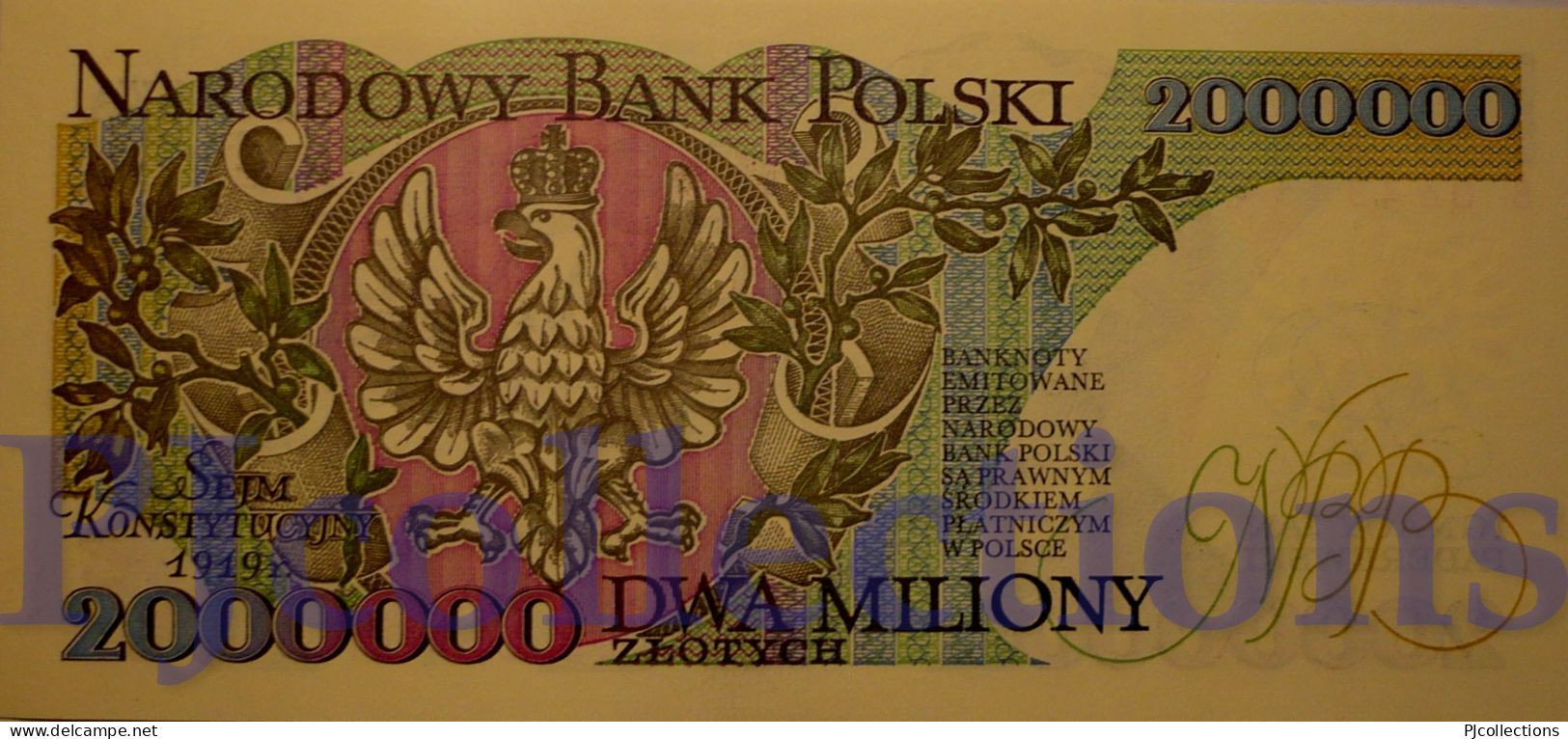 POLONIA - POLAND 2000000 ZLOTYCH 1992 PICK 158b UNC PREFIX "B" - Poland