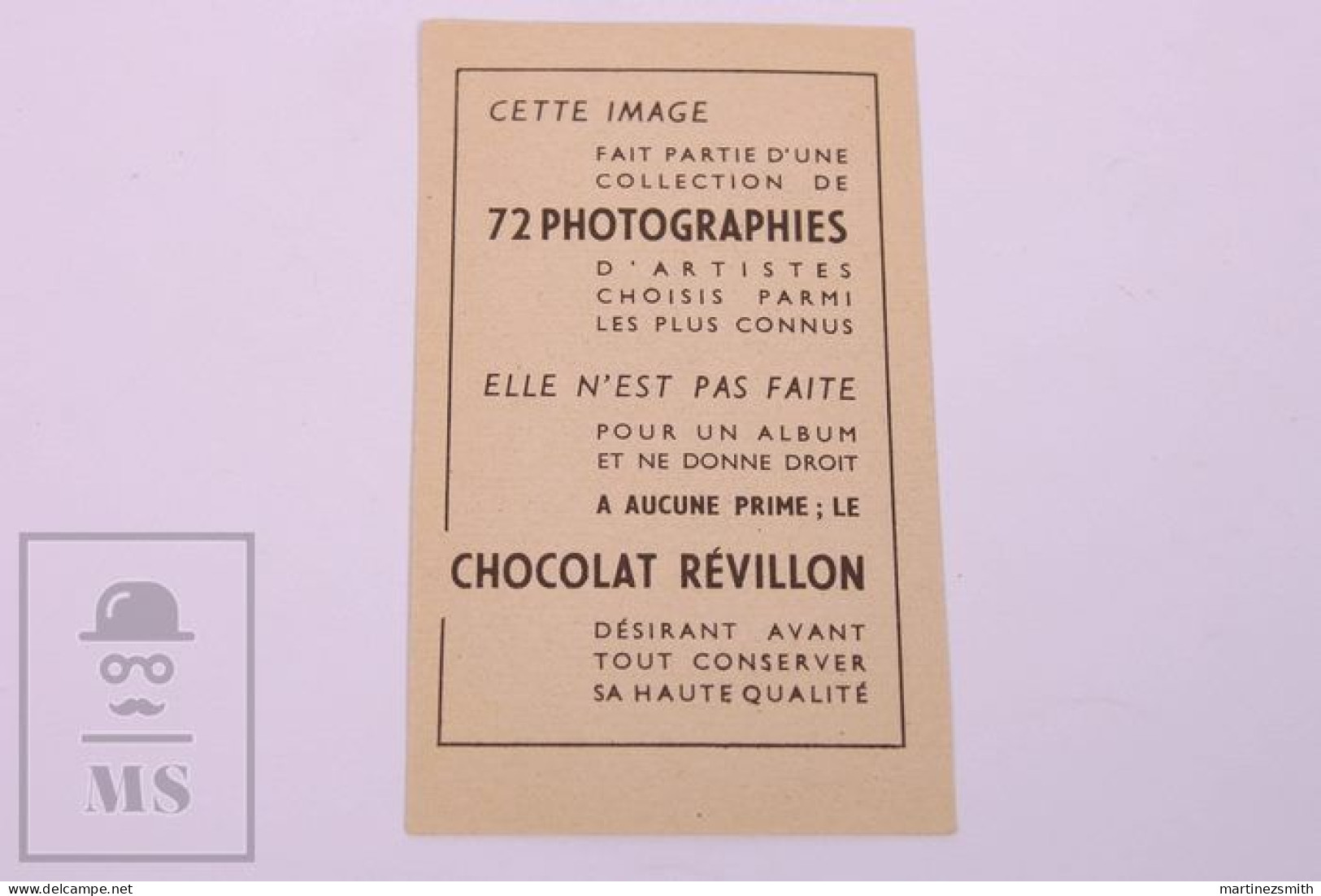 Chocolat Révillon Chromo / Card Universal Film Movie Actor Jackie Cooper - 6,3 X 10,7 Cm - Revillon