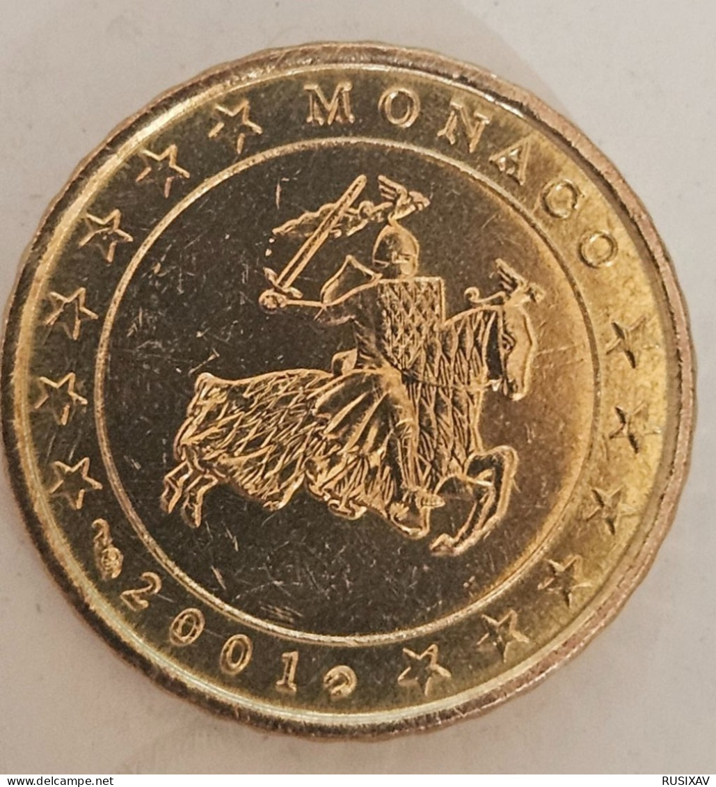 Monaco 2001 série complète de 8 pièces issue du starter kit euros