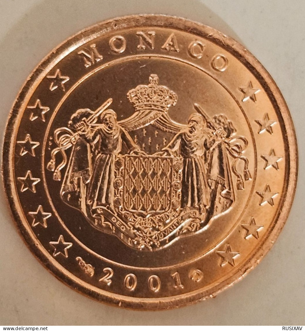 Monaco 2001 série complète de 8 pièces issue du starter kit euros