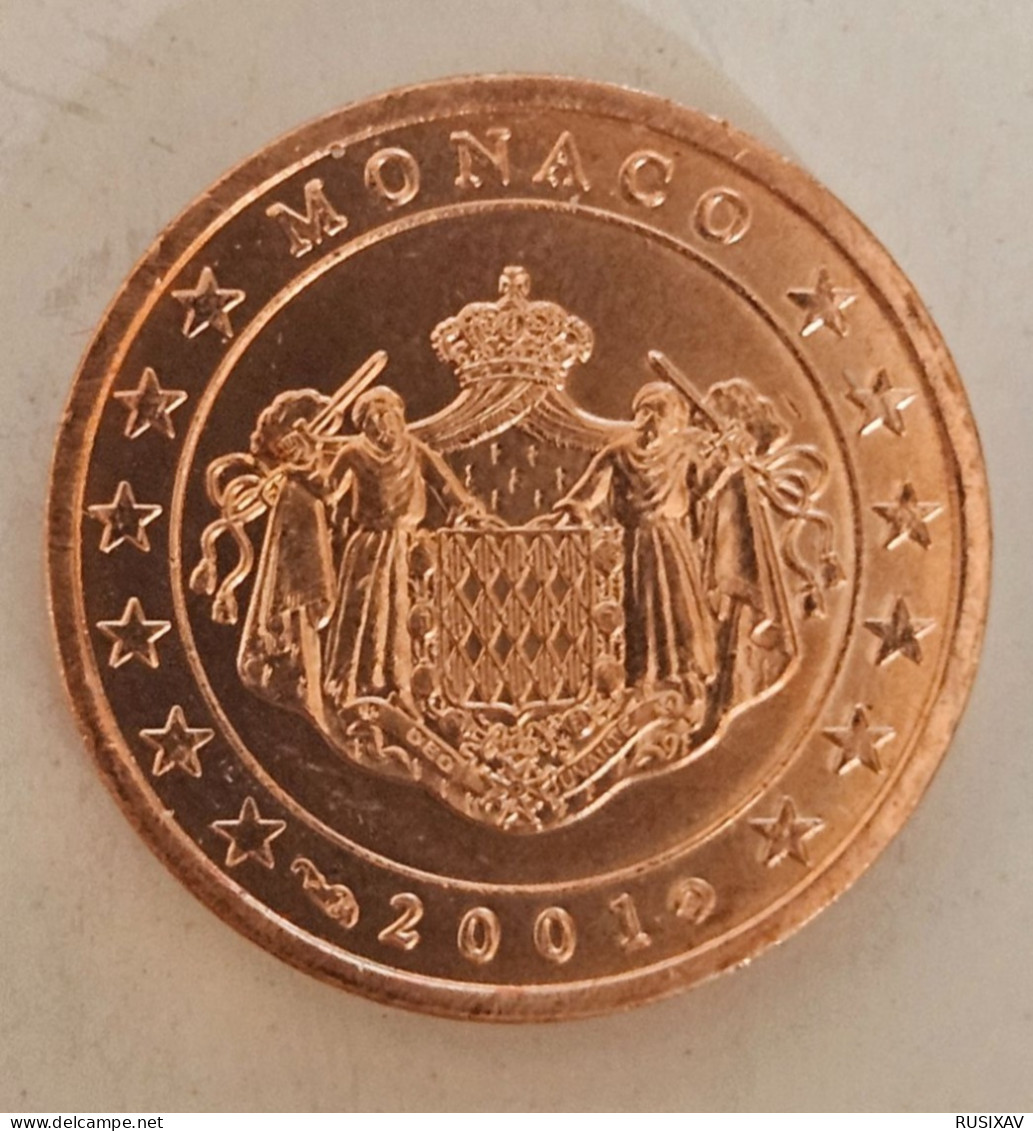 Monaco 2001 série complète de 8 pièces issue du starter kit euros