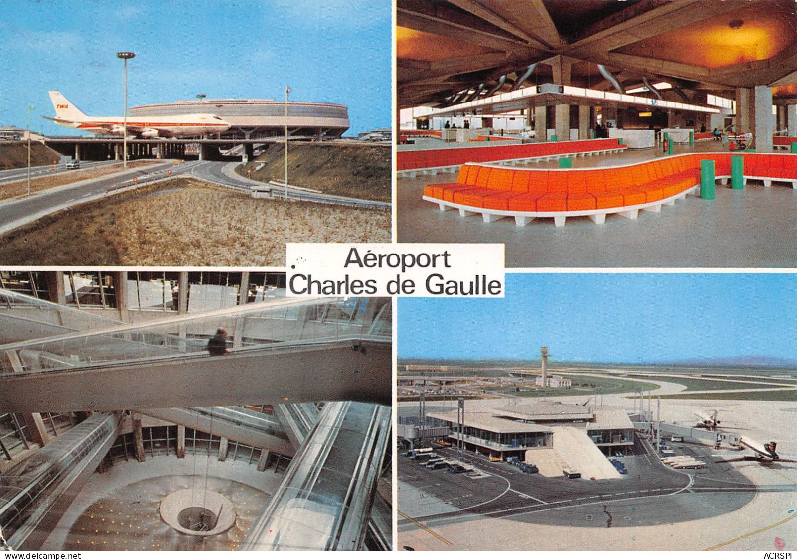 95 Roissy-en-France Aéroport Charles De Gaulle Aérogare Et Un Des 7 Satellites   N° 167 \KEVREN0774 - Aerodrome