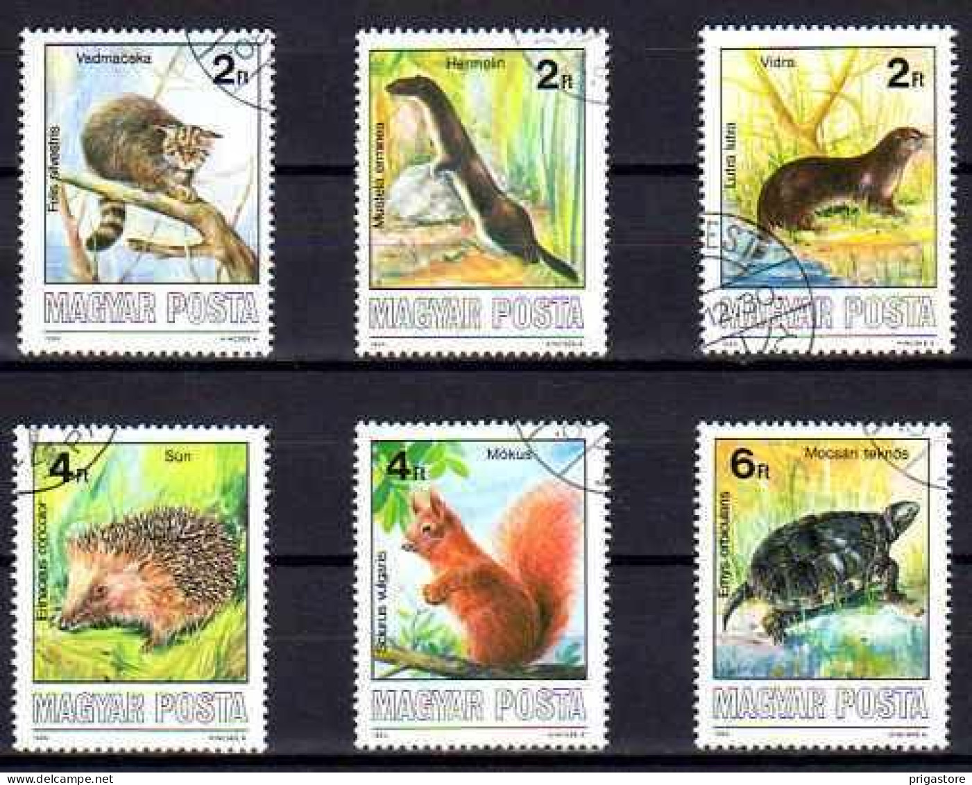 Hongrie 1986 Animaux Sauvages (69) Yvert N° 3070 à 3075 Oblitéré Used - Used Stamps