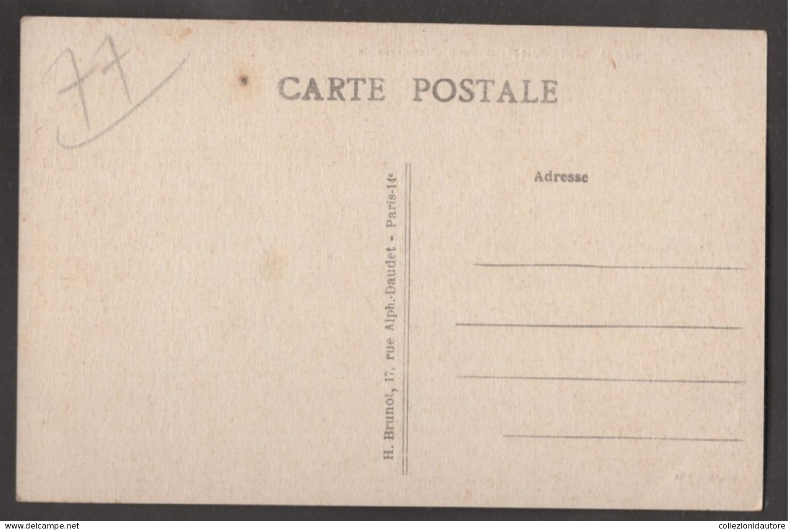 OTHIS - ROUTE D'ERMENONVILLE - CARTOLINA FP DATATA 13.9.1941 - CAFÉ TABAC - ANIMATA - AUTO D'EPOCA - Othis