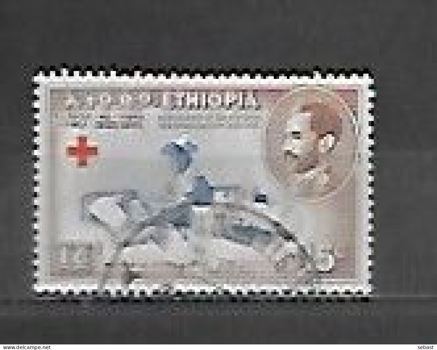 TIMBRE OBLITERE D'ETHIOPIE DE 1955 N° MICHEL 334 - Etiopia