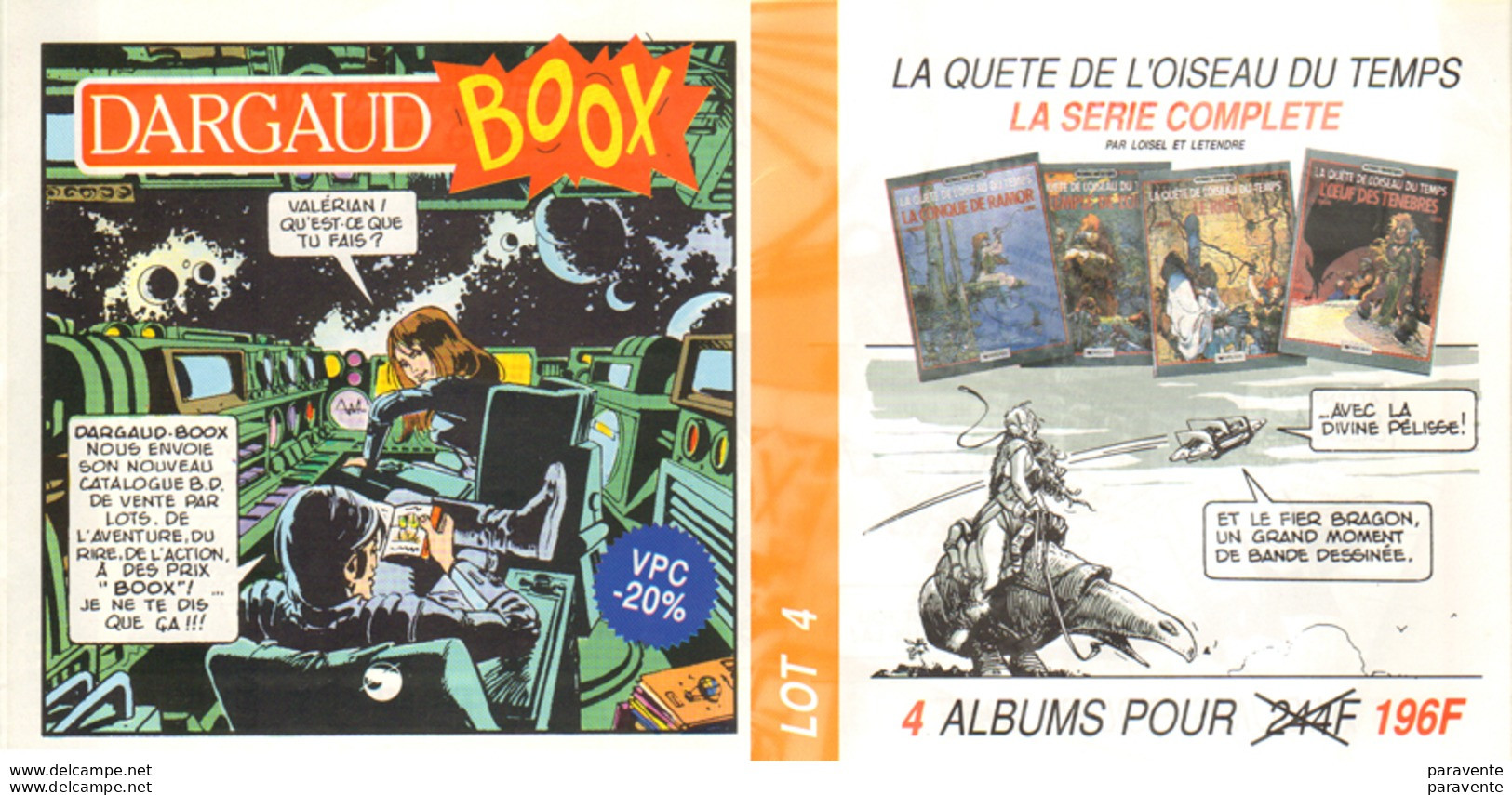 LOISEL MEZIERES : Depliant DARGAUD BOX - Loisel