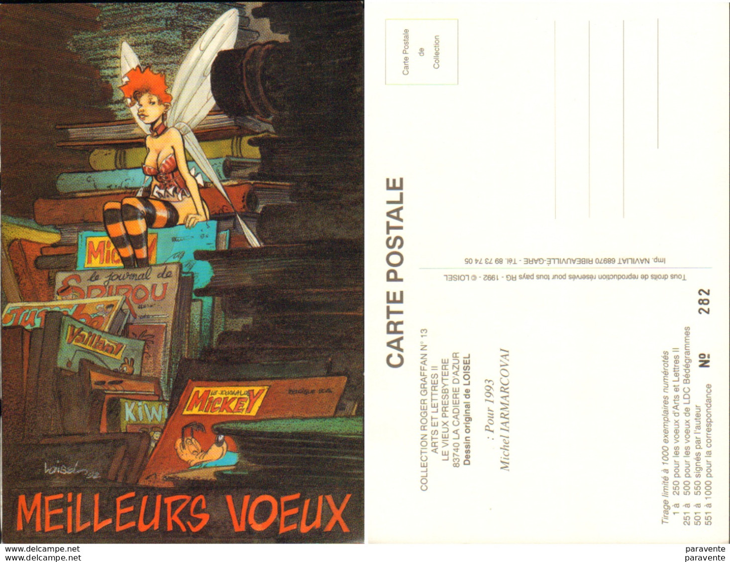 LOISEL : Carte Vœux GRAFFAN (numerotée) - Loisel