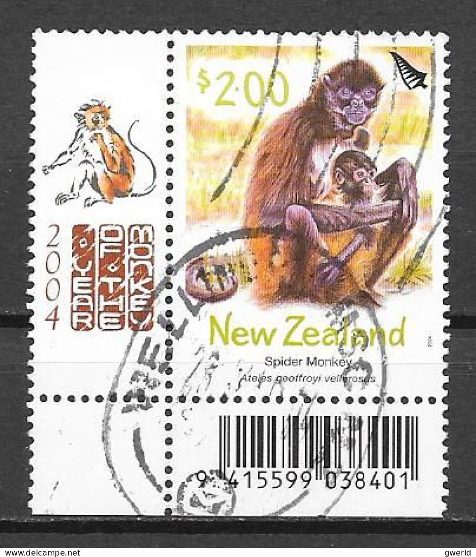 Nouvelle-Zélande 2004 Chinese Year Zoo Animals  OBLITERE - Gebruikt
