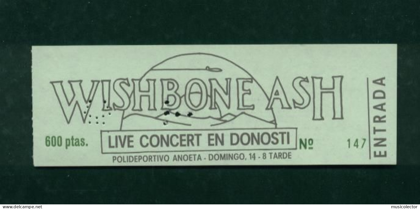 Wishbone Ash San Sebastián 1982   Concert Ticket New - Eintrittskarten