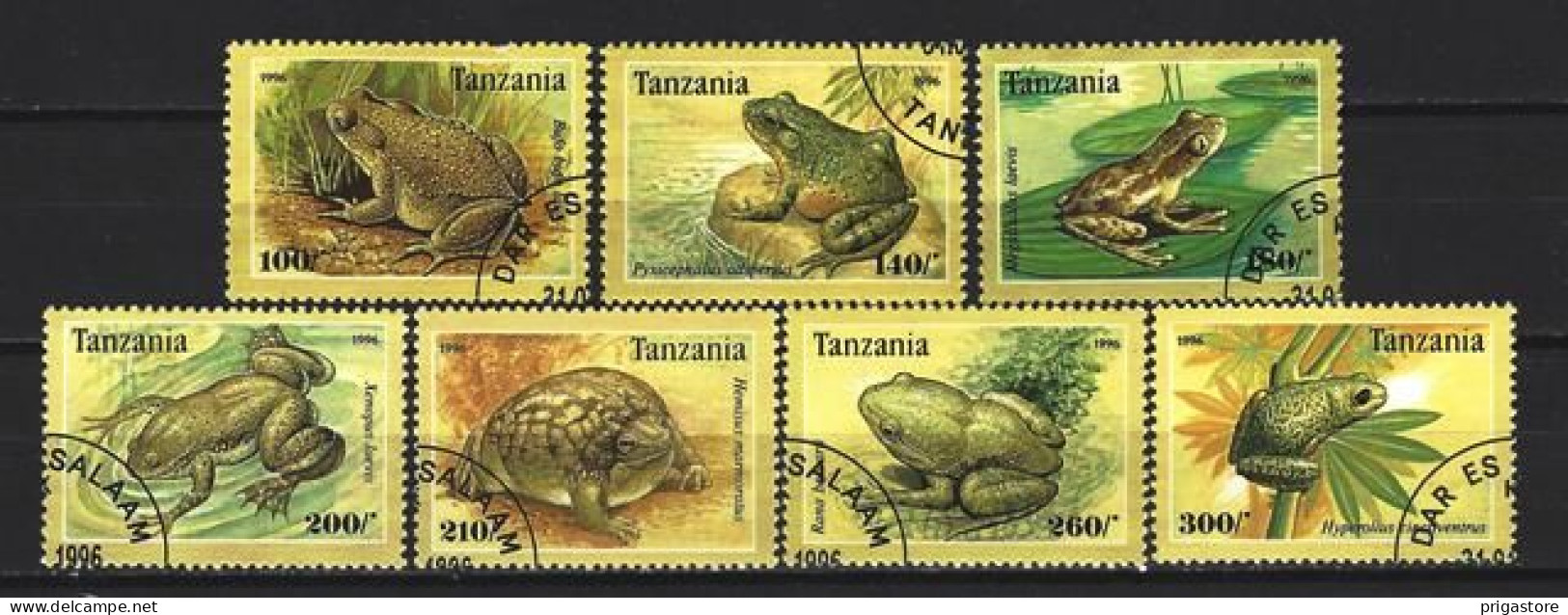 Tanzanie 1996 Animaux Grenouilles (79) Yvert N° 1955 à 1961 Oblitérés Used - Tansania (1964-...)