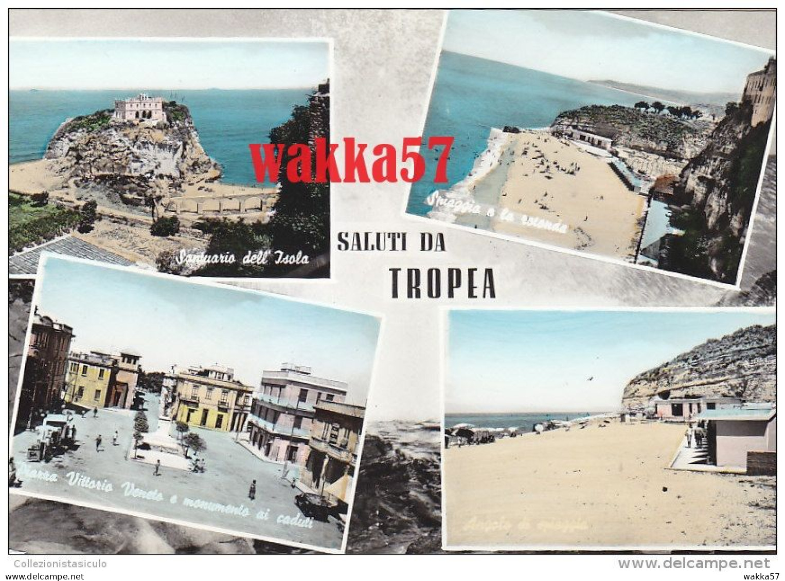 3-4159- Saluti Da Tropea - Vibo Valentia - F.g. Non Viaggiata - Vibo Valentia