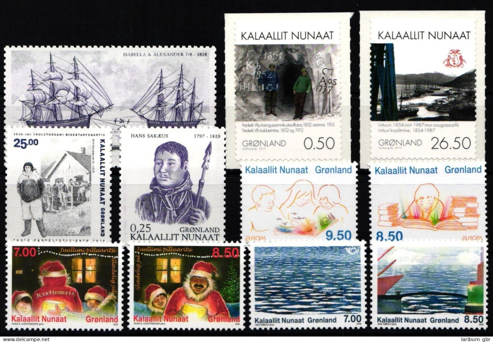 Dänemark Grönland Jahrgang 2010 Ohne Selbstklebenden Marken Postfrisch #NI883 - Autres & Non Classés