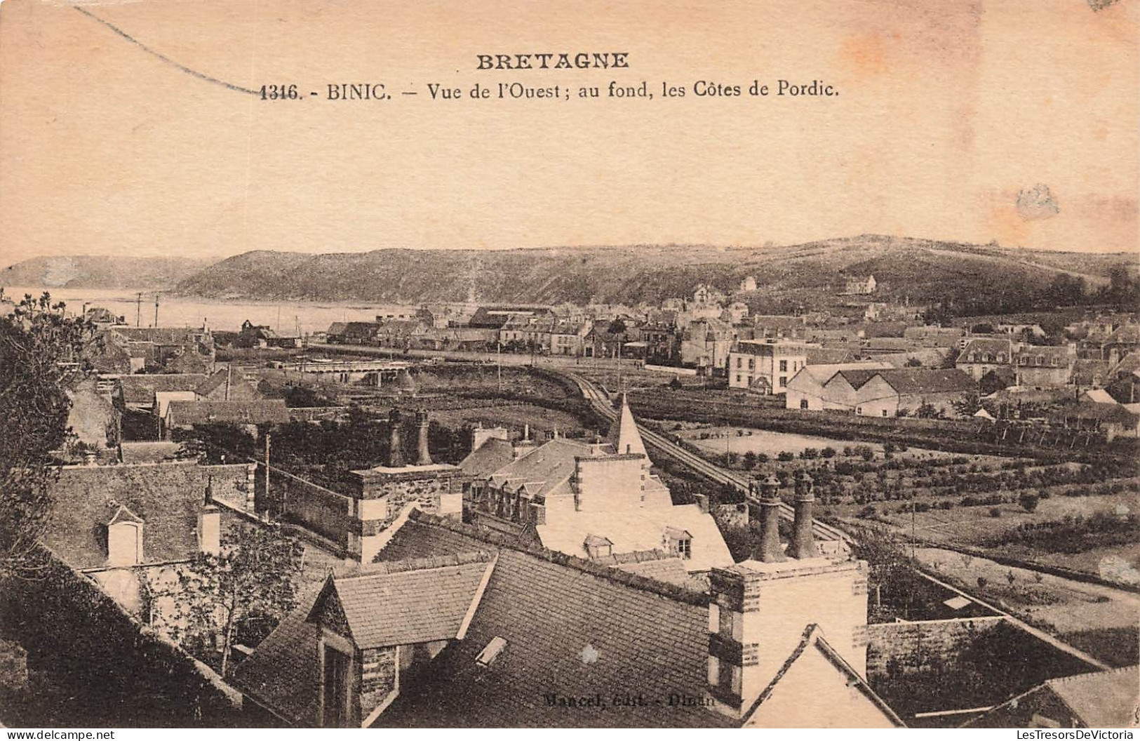 FRANCE - Bretagne - Binic - Vue De L'ouest - Au Fond - Des Côtés De Pordic - Vue Générale - Carte Postale Ancienne - Binic