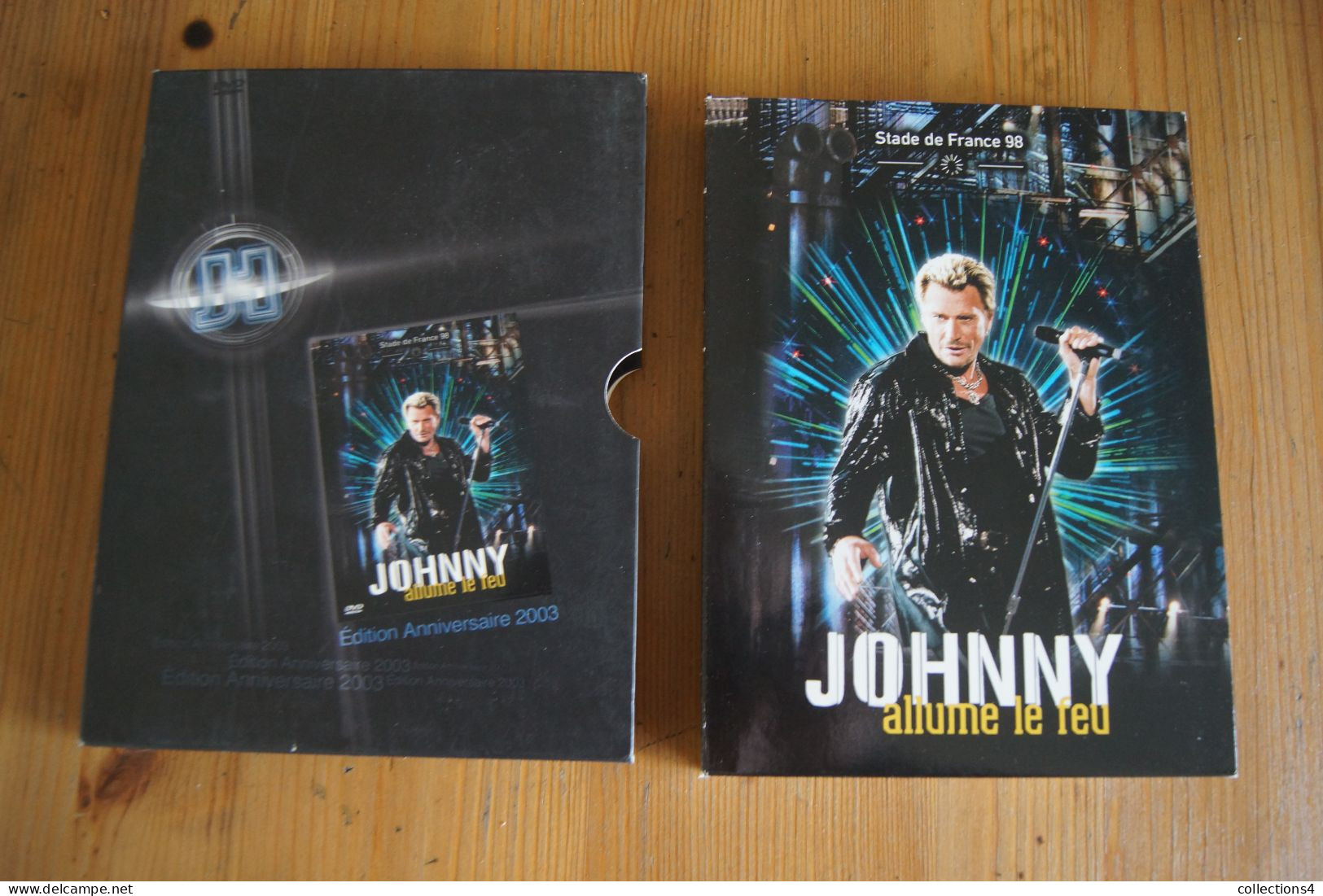 JOHNNY HALLYDAY ALLUME LE FEU EDITION ANNIVERSAIRE 2003 COFFRET 2 DVD VALEUR + - DVD Musicaux