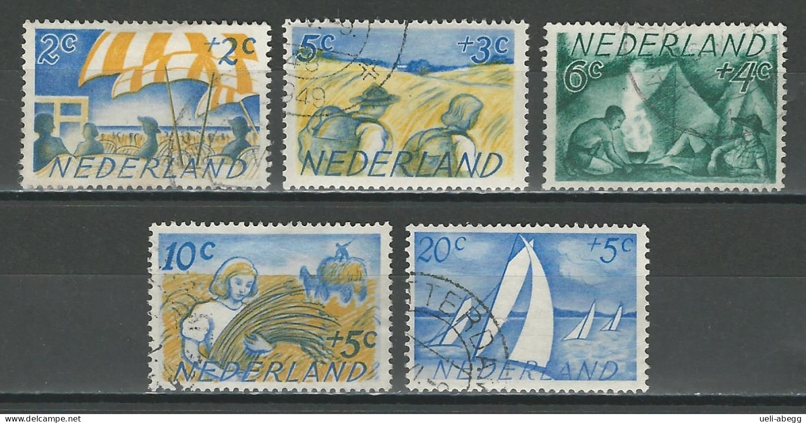 Niederlande NVPH 513-17, Mi 516-20 O - Usati