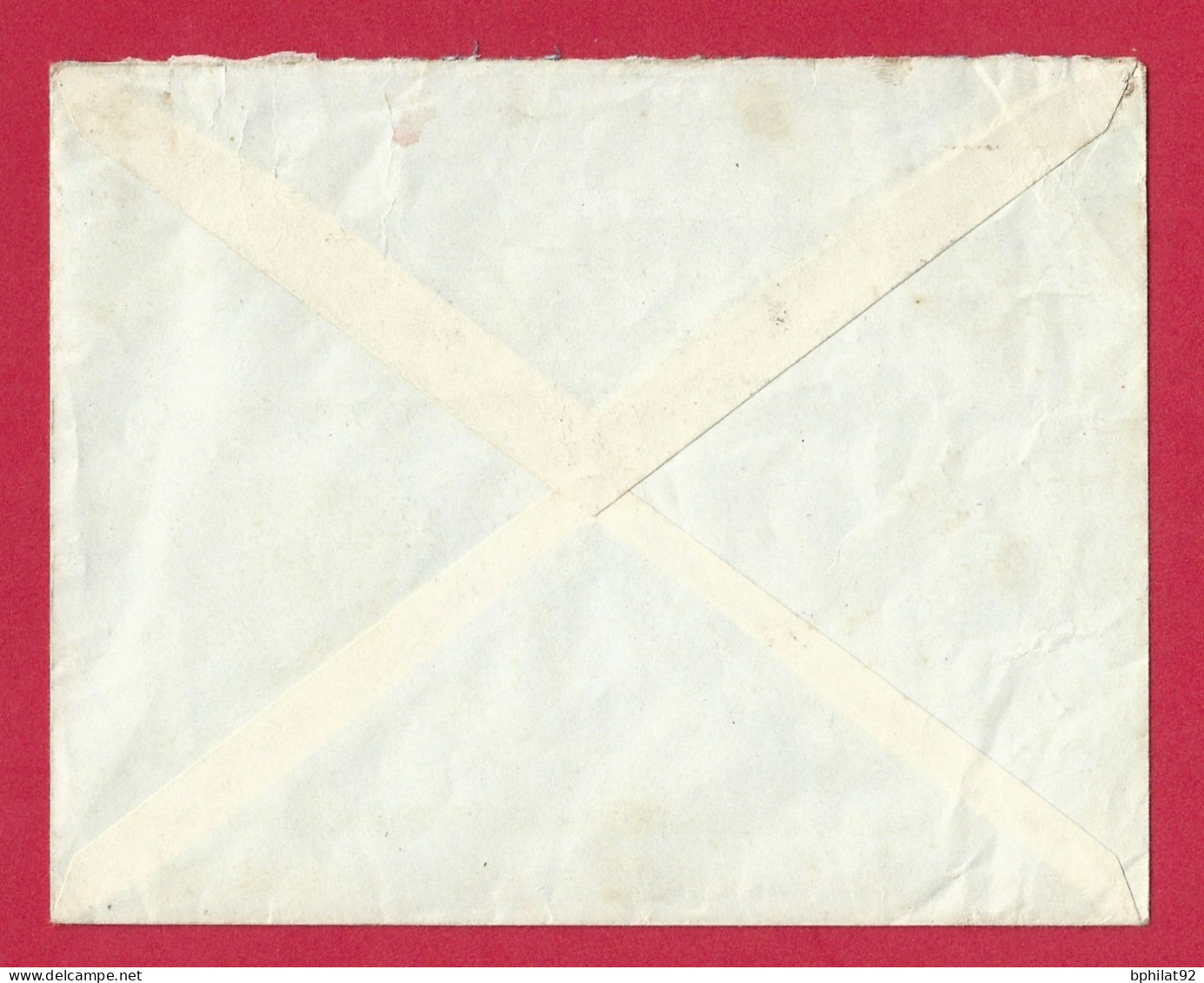 !!! CAMEROUN, LETTRE FM PAR AVION DE DOUALA POUR LA FRANCE DE 1940 AVEC CACHET LINÉAIRE DU BUREAU CENTRAL MILITAIRE - Poste Aérienne