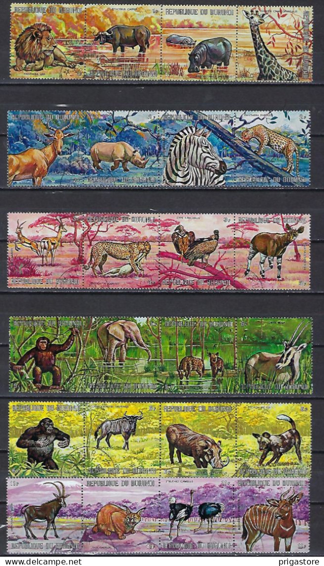 Burundi 1971 Animaux Sauvages (9) Yvert N° 434 à 457 Oblitérés - Used Stamps