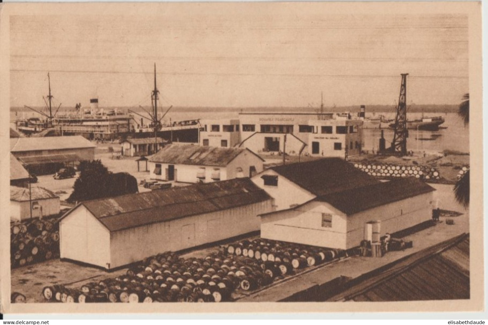 1947 - CAMEROUN - CARTE DE DOUALA => PARIS - Storia Postale