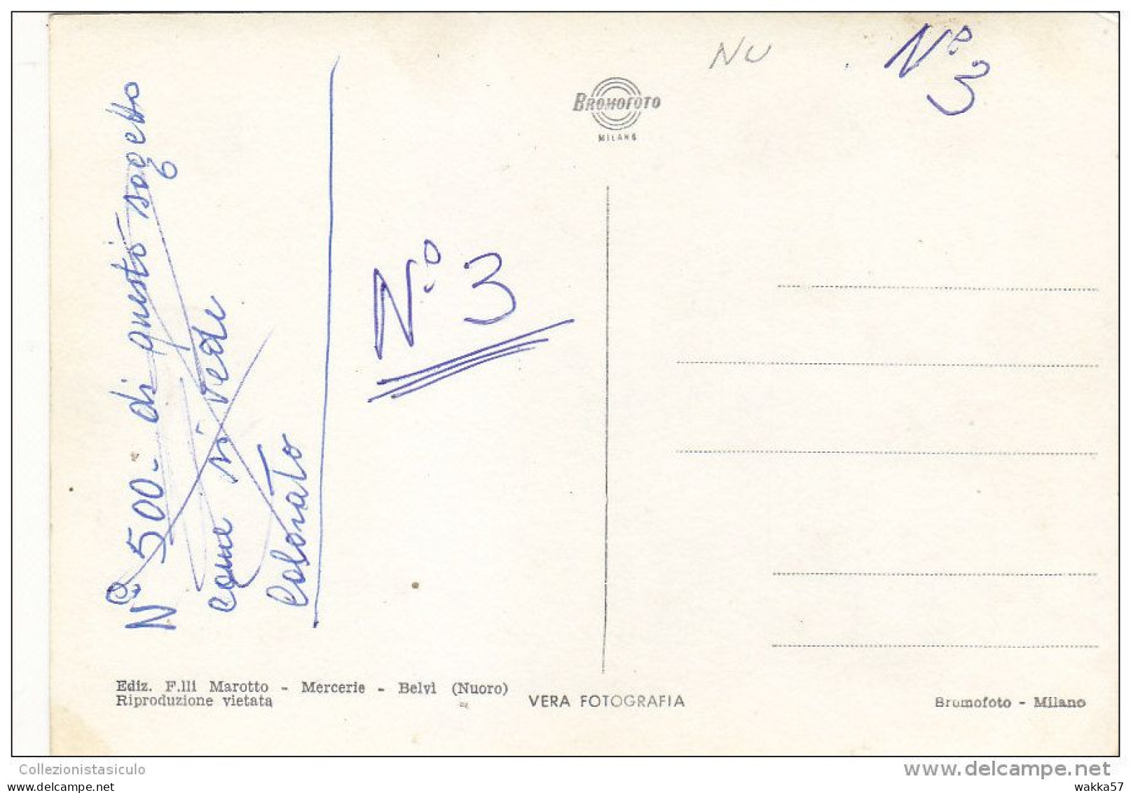 3-4178- Belvi - Panorama Parziale - Cartolina Prototipo- Nuoro - F.g. Non Viaggiata - Nuoro