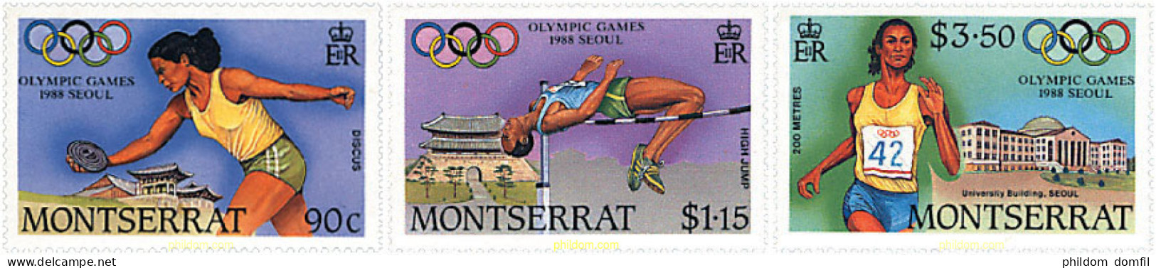 726682 HINGED MONTSERRAT 1988 24 JUEGOS OLIMPICOS VERANO SEUL 1988 - Montserrat