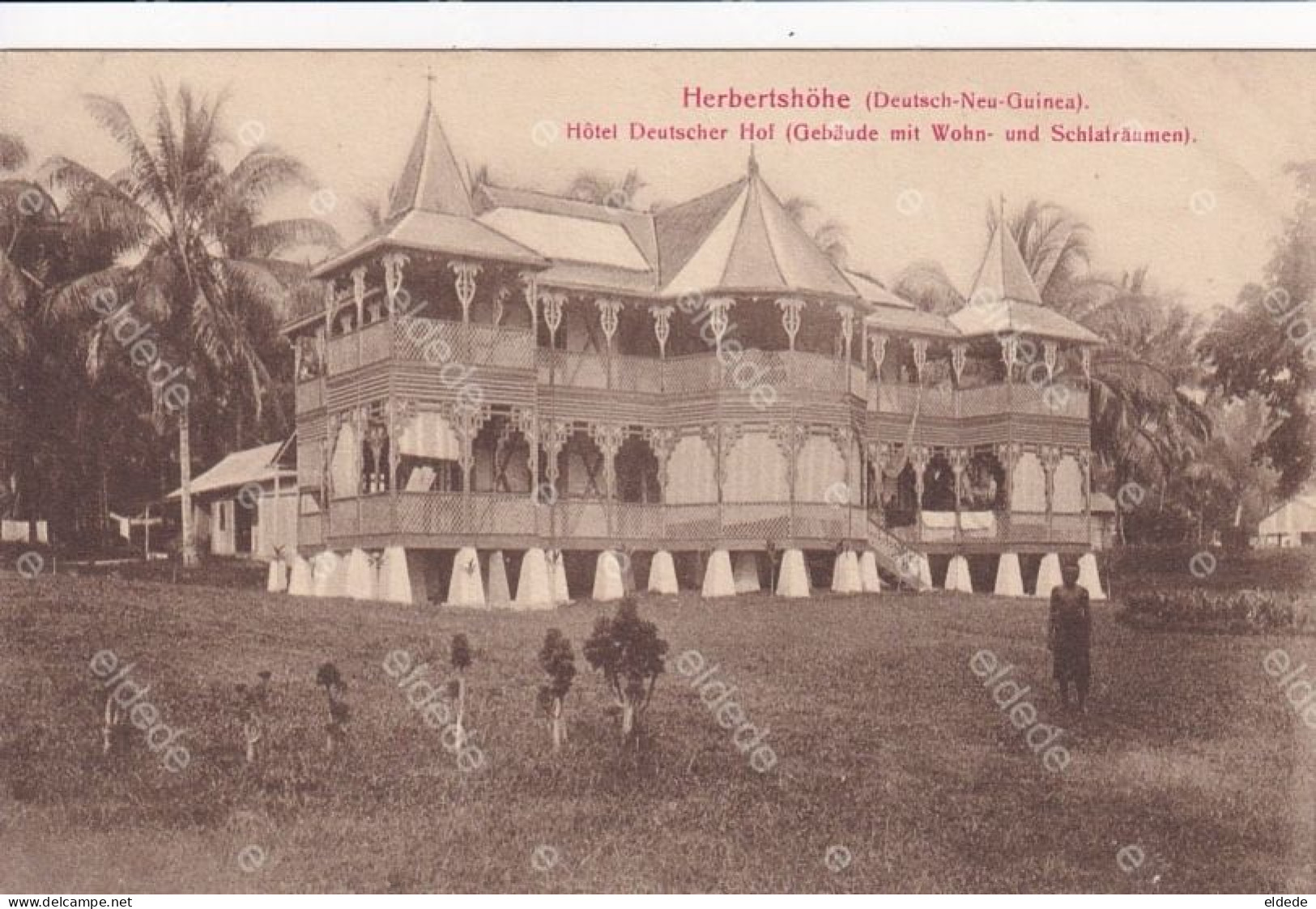 Herbertshohe Deutsch Neu Guinea Hotel Deutscher Hof ( Gebaude Mit Wohn Und Schlafraumen ) - Papua New Guinea