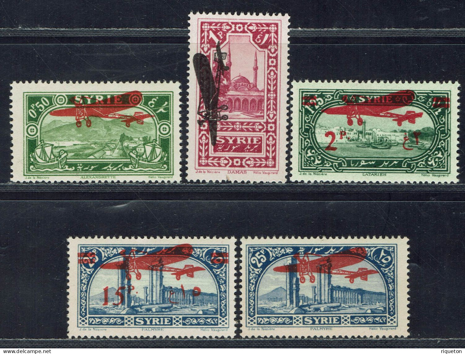 Syrie. 1929-30. N° 38/42* TB. - Airmail
