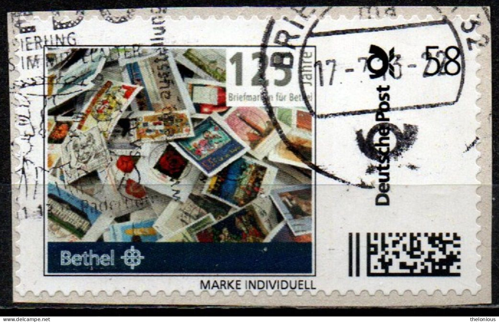 # Germania Posta Privata - 125 Jahre Briefmarken Fur Berthel - Su Frammento - Posta Privata & Locale