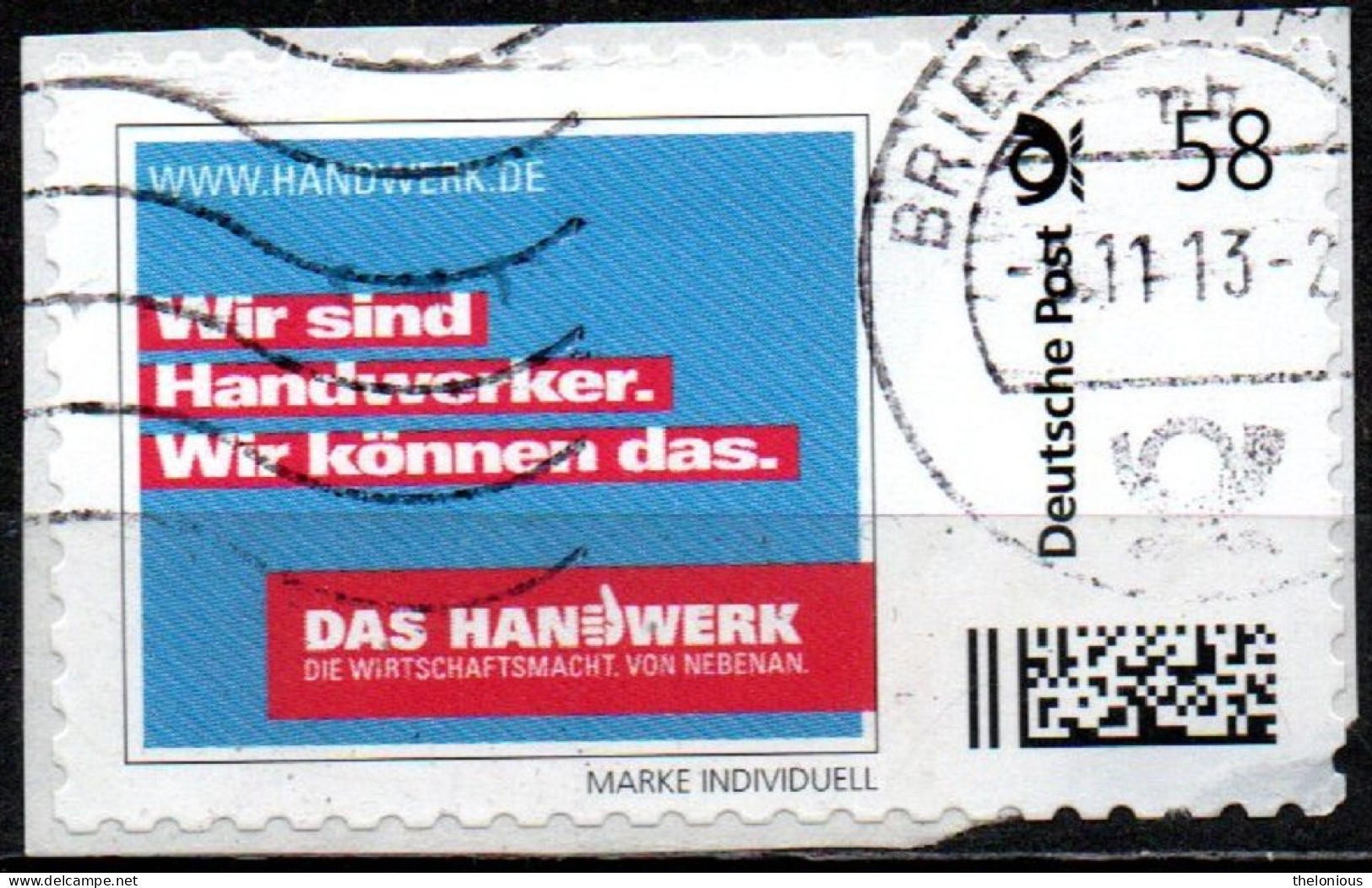 # Germania Posta Privata - Wir Sind Handwerker - Su Frammento - Private & Local Mails