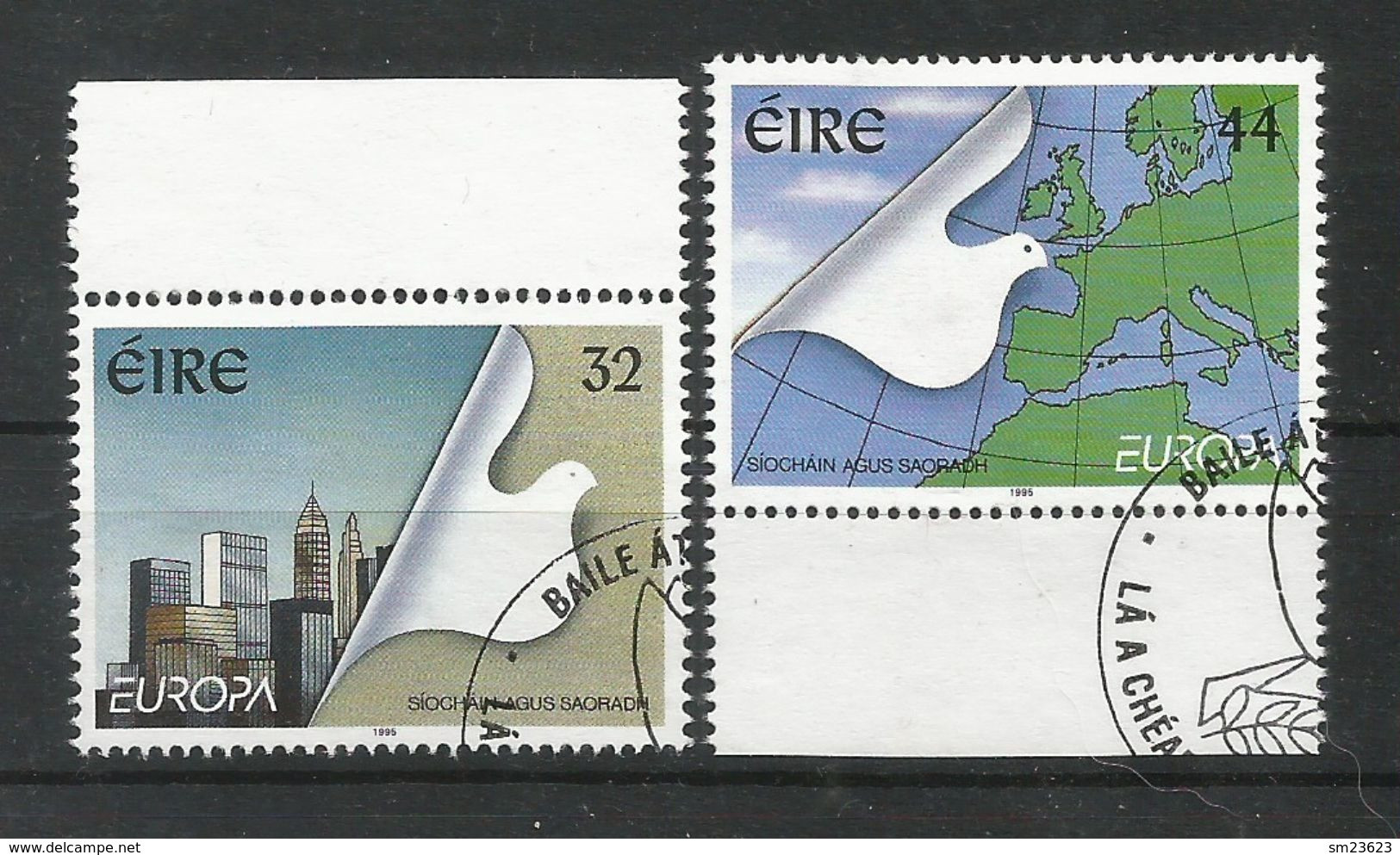 Irland / Eire 1995  Mi.Nr. 890 / 891 ,  EUROPA CEPT - Frieden Und Freiheit - Gestempelt / Used / (o) - 1995