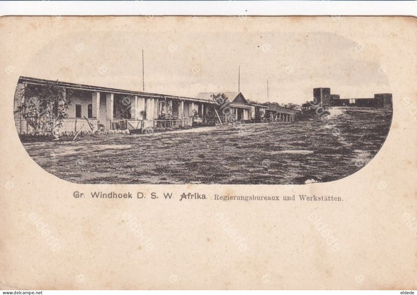 Windhoek D.S.W. Afrika Regierungsbureaux Und Werkstatten  Undivided Back Before 1903 - Namibie