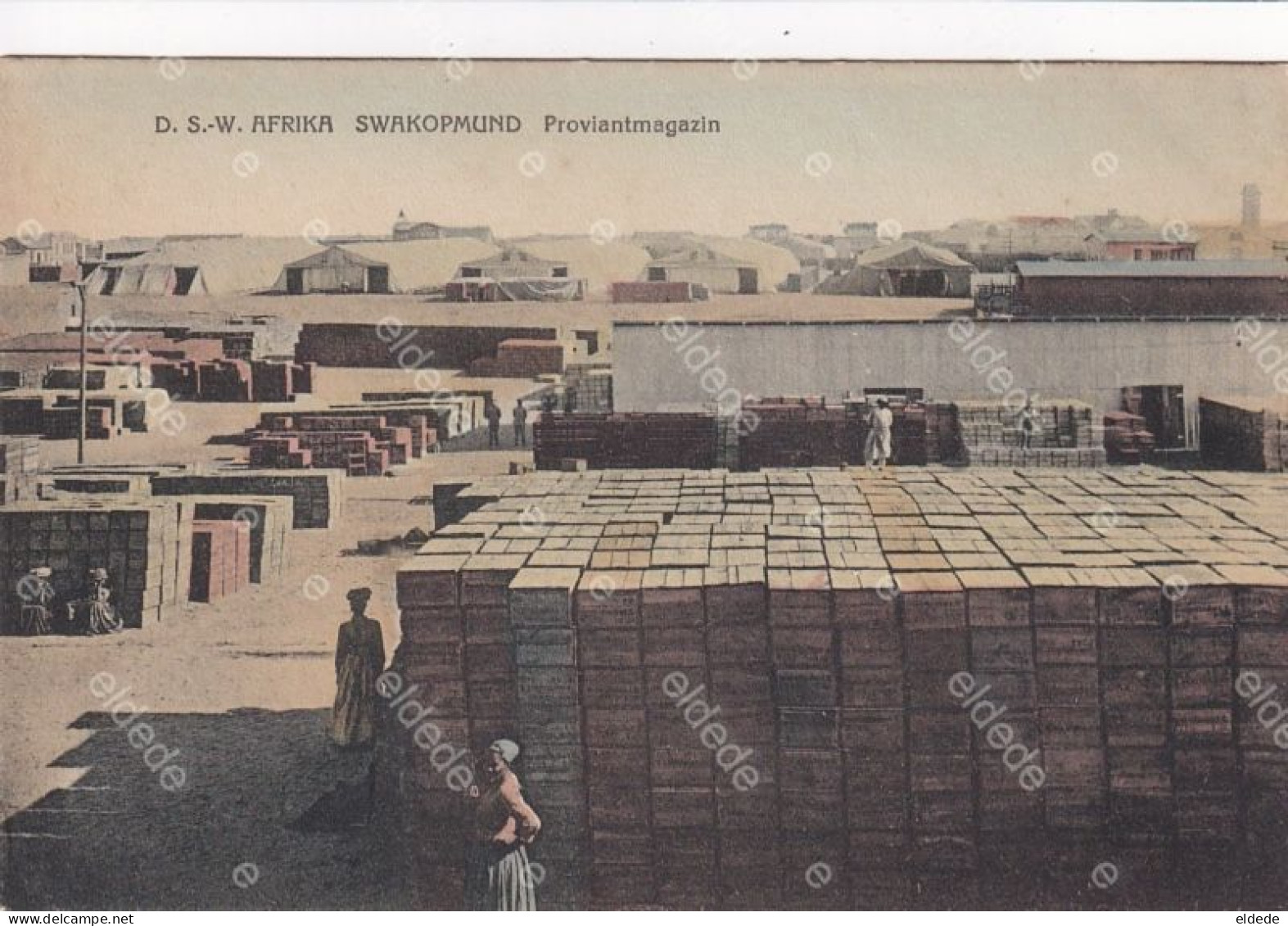 Swakopmund  D.S.W. Afrika Proviantmagazin S Hand Colored - Namibia