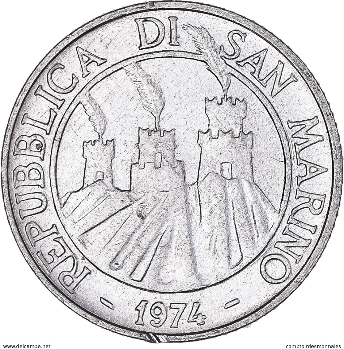 Monnaie, Saint Marin , 2 Lire, 1974 - Saint-Marin