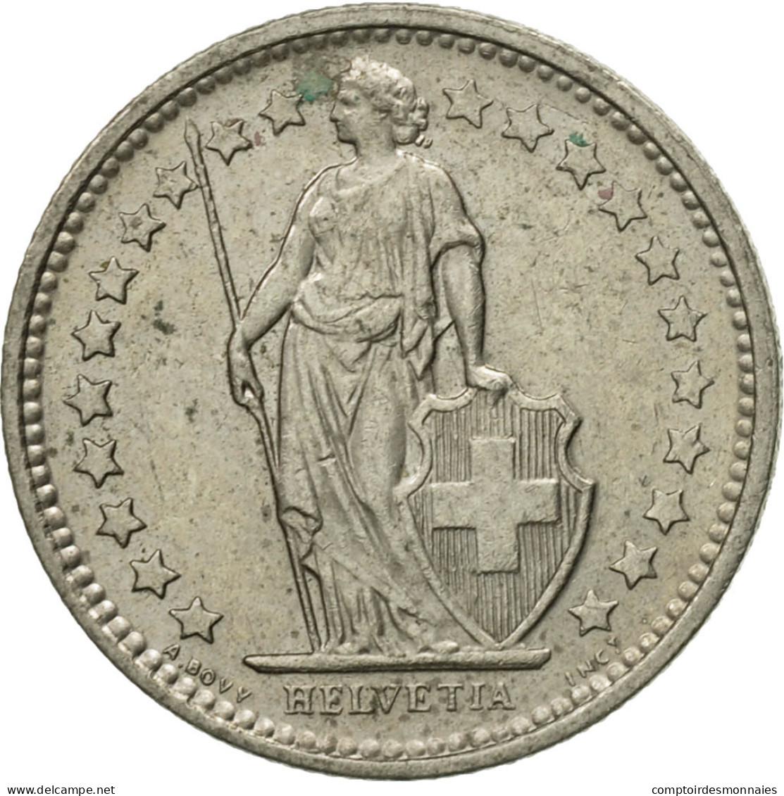 Monnaie, Suisse, 1/2 Franc, 1974, Bern, TTB, Copper-nickel, KM:23a.1 - Autres & Non Classés