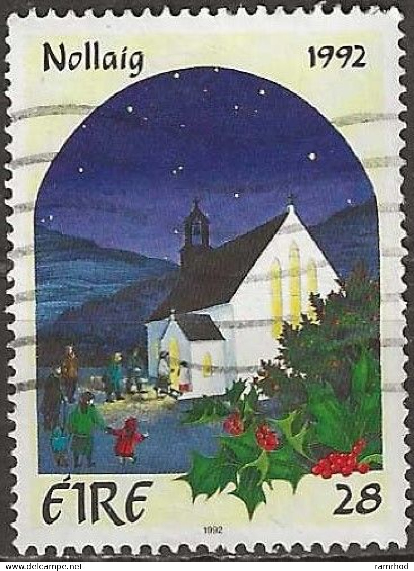 IRELAND 1992 Christmas - 28p Adoration Of The Shepherds (illuminated Manuscript) (Benedotto Bardone) FU - Usados