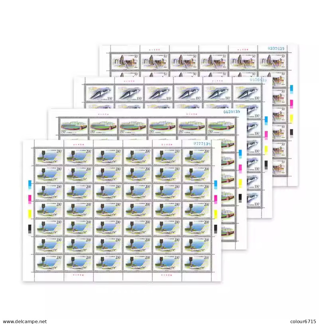 China 1998/1998-28  Macao/Macau Architectures Stamp Full Sheet 4v MNH - Blocs-feuillets