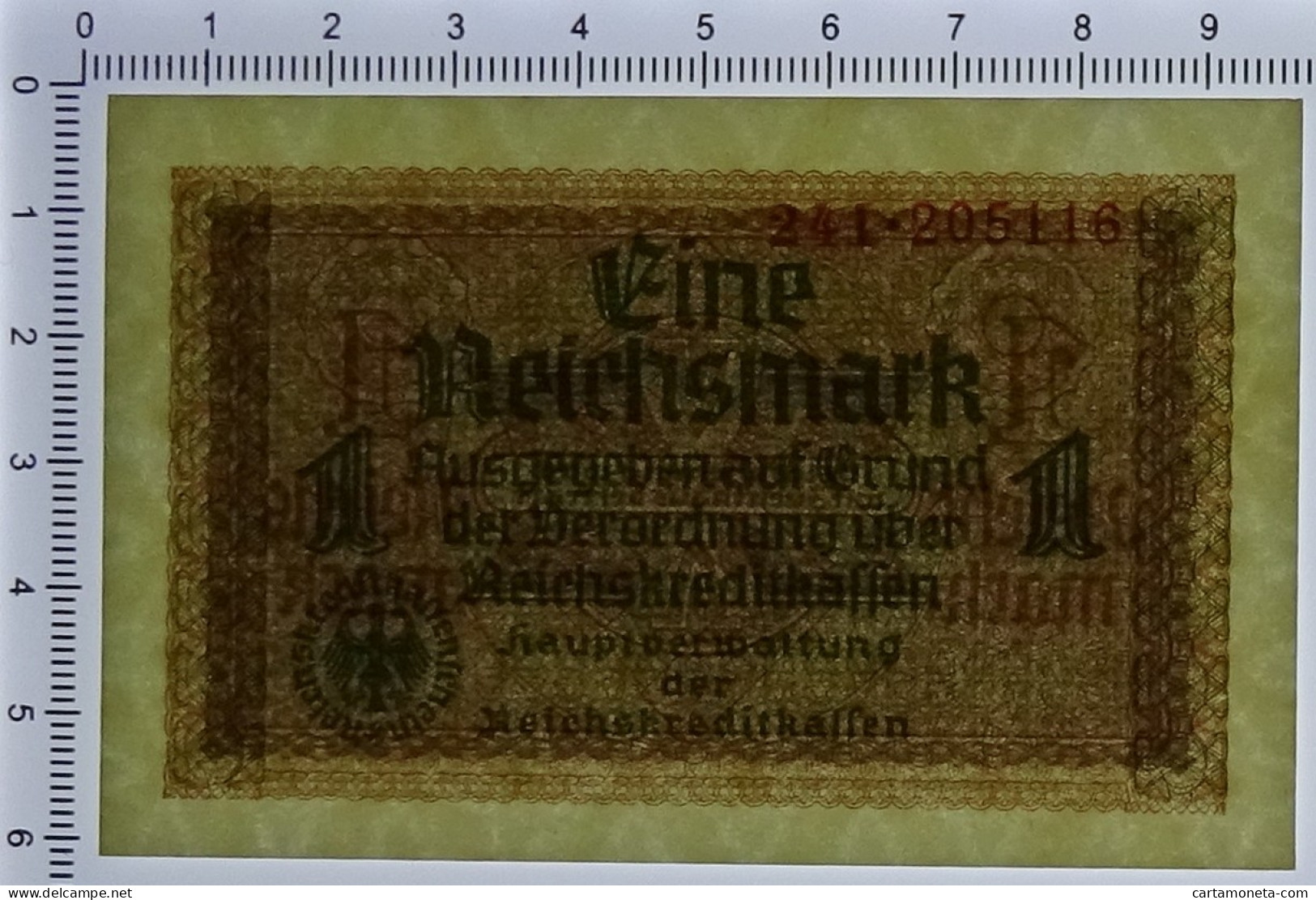 1 REICHSMARK OCCUPAZIONE TEDESCA ITALIA REICHSKREDITKASSEN 1943 FDS - Geallieerde Bezetting Tweede Wereldoorlog