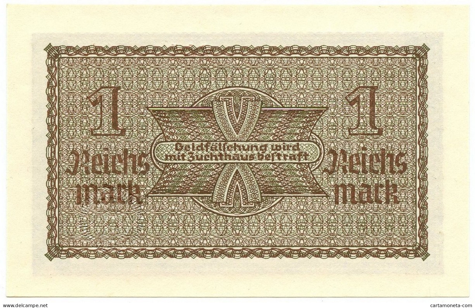 1 REICHSMARK OCCUPAZIONE TEDESCA ITALIA REICHSKREDITKASSEN 1943 FDS - Ocupación Aliados Segunda Guerra Mundial