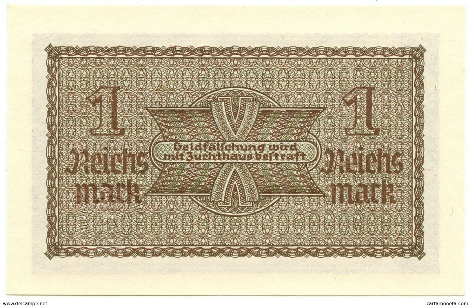 1 REICHSMARK OCCUPAZIONE TEDESCA ITALIA REICHSKREDITKASSEN 1943 FDS - 2. WK - Alliierte Besatzung