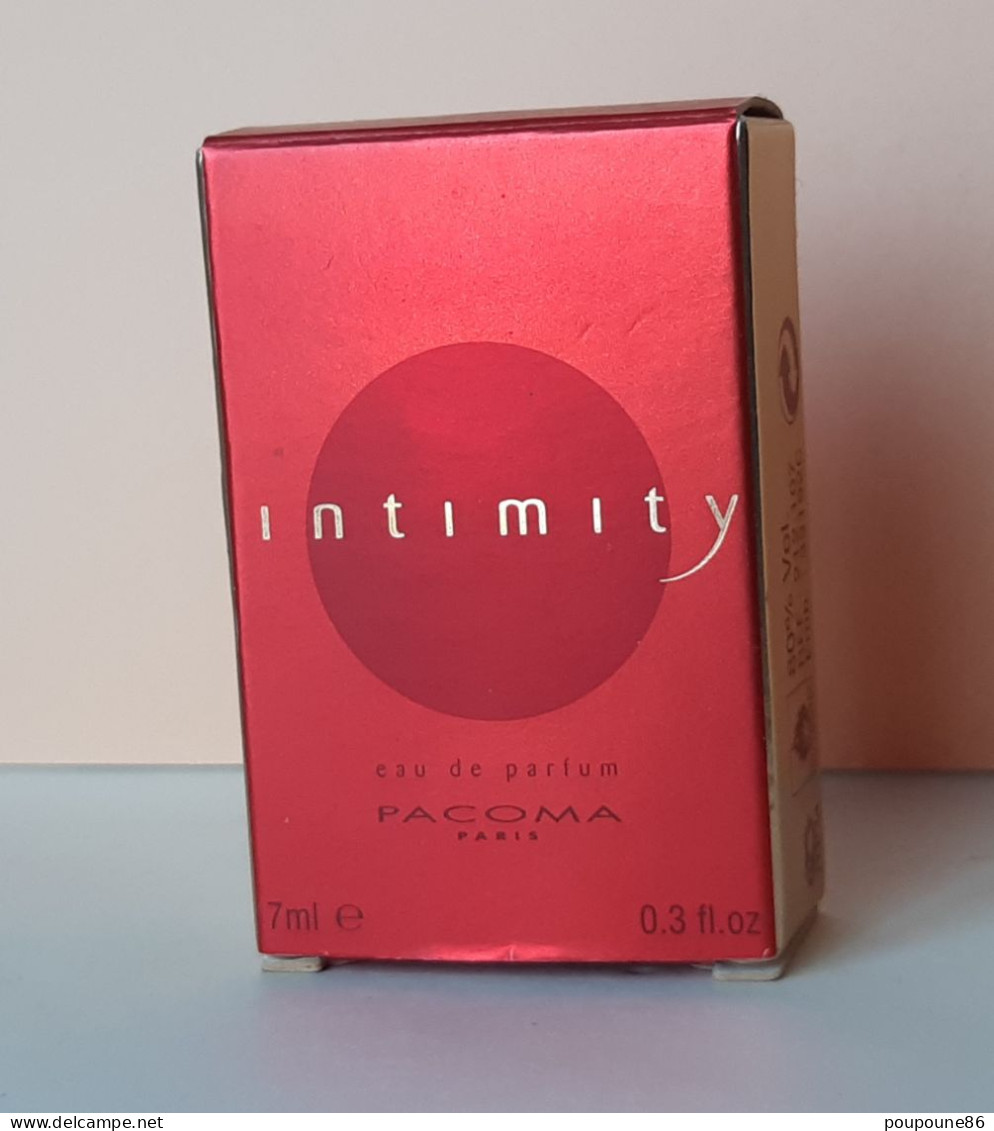 MINIATURE EAU PARFUM INTIMITY DE PACOMA - 7 Ml   AVEC SA BOITE - Miniatures Femmes (avec Boite)