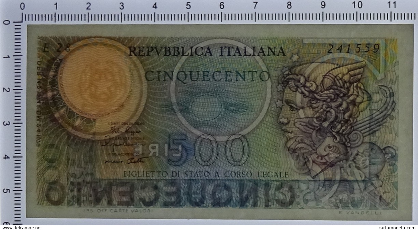 500 LIRE BIGLIETTO DI STATO MERCURIO 02/04/1979 FDS - Other & Unclassified