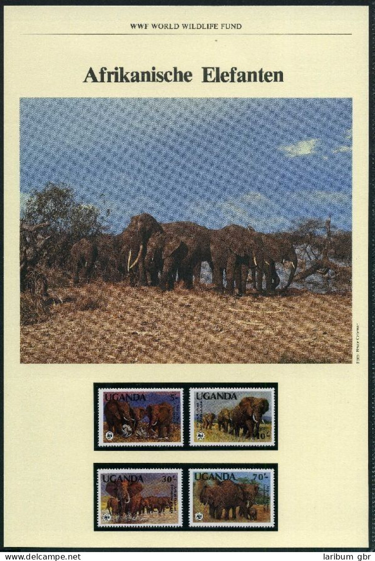 Uganda 1983 WWF Elefanten #GI394 - Uganda (1962-...)