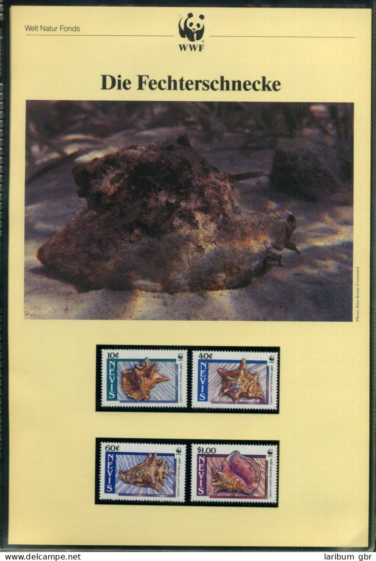 Nevis 1990 WWF Fechterschnecke #GI406 - Anguilla (1968-...)