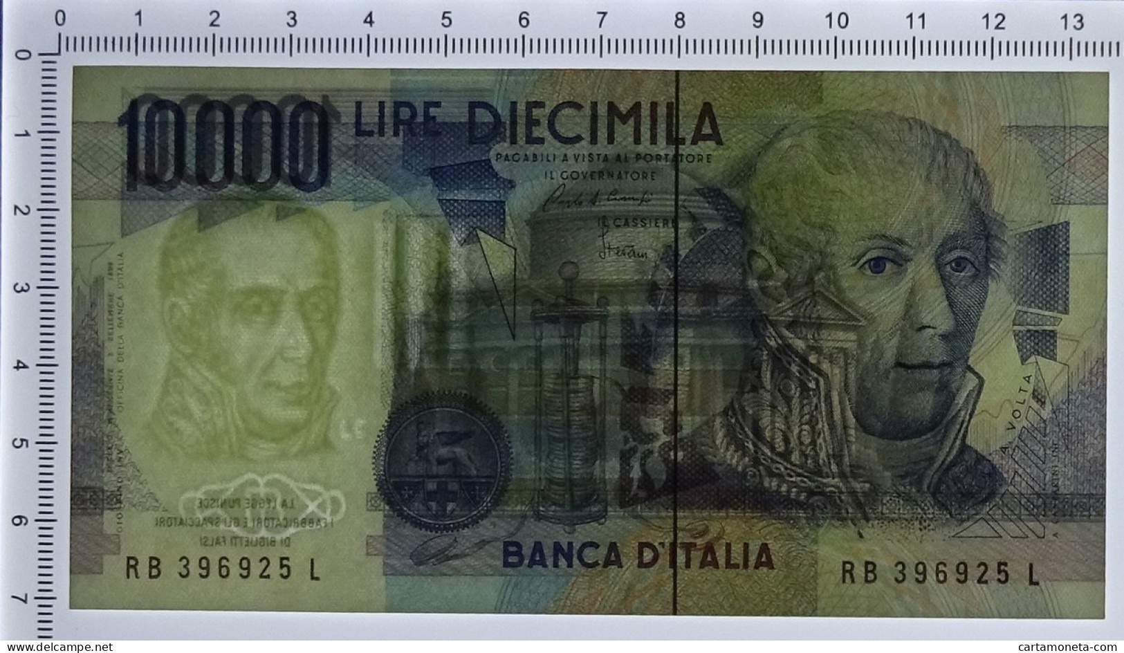 10000 LIRE BANCA D'ITALIA ALESSANDRO VOLTA LETTERA B 28/10/1985 QFDS - Sonstige & Ohne Zuordnung