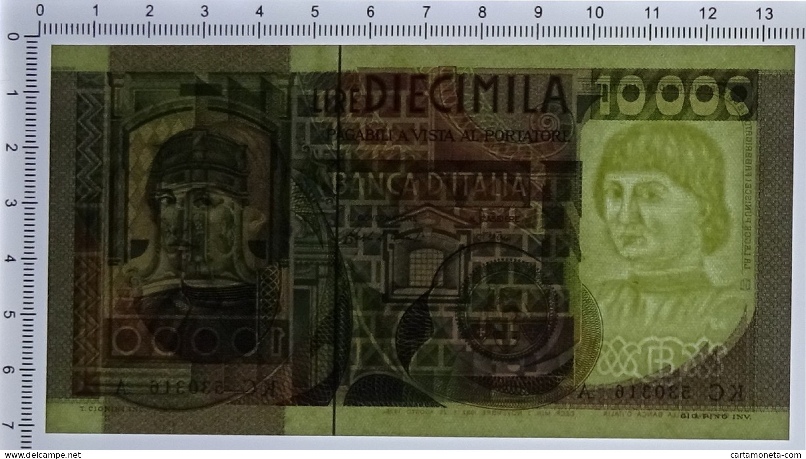 10000 LIRE RITRATTO D'UOMO A MEZZOBUSTO ANDREA DEL CASTAGNO 03/11/1982 SUP+ - Altri & Non Classificati