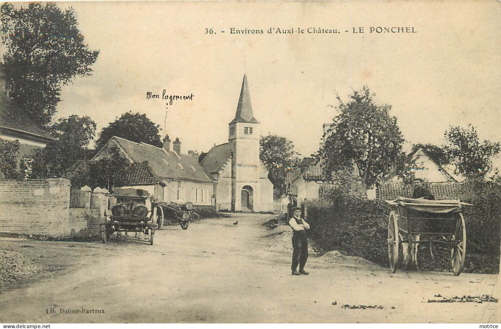 LE PONCHEL (environs D'auxi Le Château) - L'église. - Auxi Le Chateau
