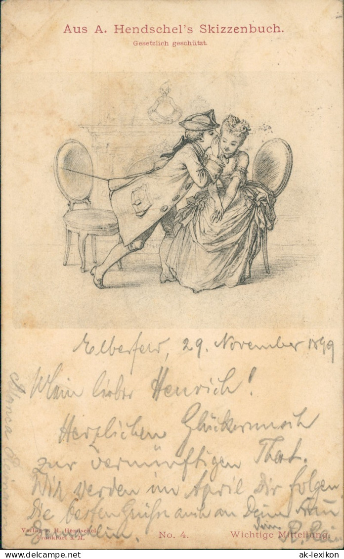 Ansichtskarte  Künstlerkarte Aus A. Hendschel's Skizzenbuch. 1899 - Avant 1900